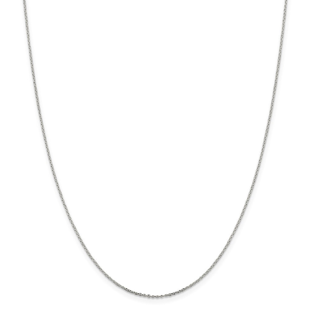 Million Charms 925 Sterling Silver .95mm Diamond-cut Cable Chain, Chain Length: 24 inches