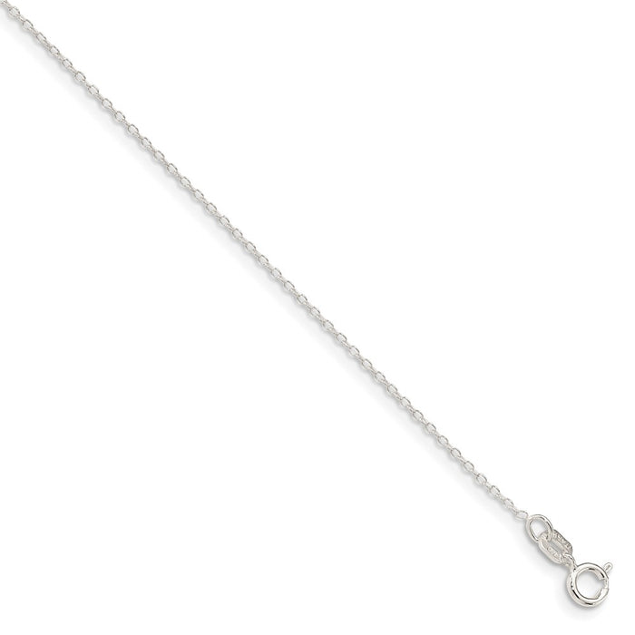 Million Charms 925 Sterling Silver 0.95mm Cable Chain, Chain Length: 20 inches