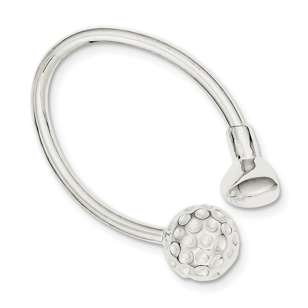 Occasion Gallery 925 Sterling Silver Golf Ball Key Ring
