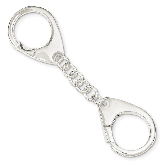Occasion Gallery 925 Sterling Silver Key Ring Crab Claw
