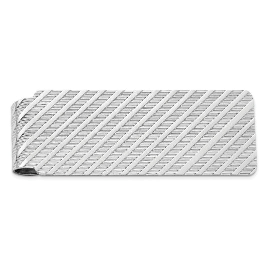 Occasion Gallery, Men's Accessories, 925 Sterling Silver Rhodium-plated Money Clip