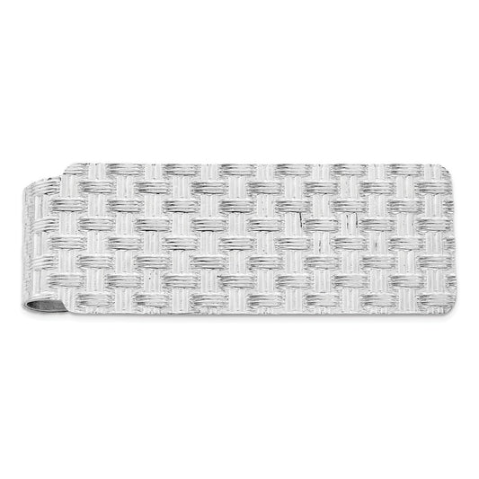 Occasion Gallery, Men's Accessories, 925 Sterling Silver Rhodium-plated Money Clip