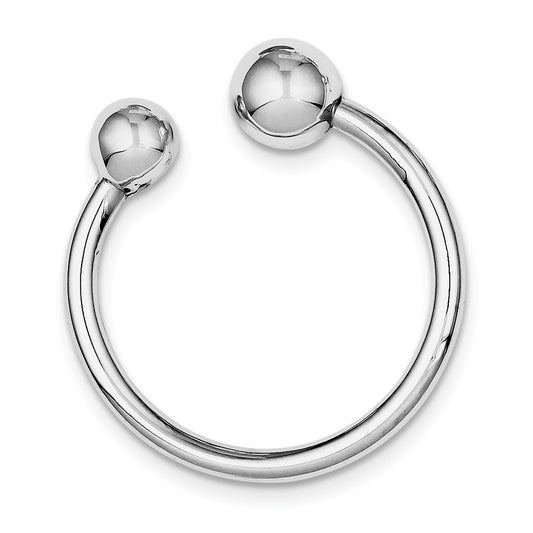 Occasion Gallery 925 Sterling Silver Rhodium-plated Key Ring