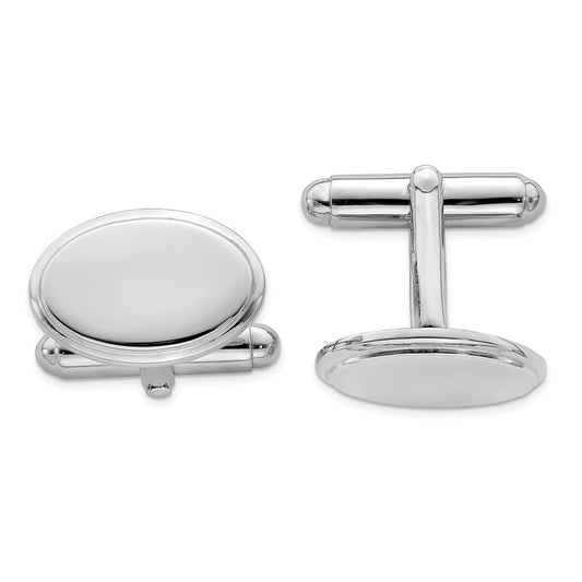 Occasion Gallery, Men's Accessories, 925 Sterling Silver Rhodium-plated Cuff Links
