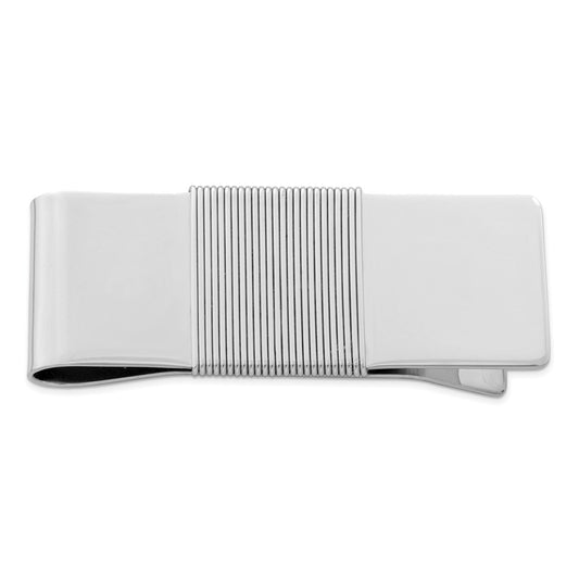 Occasion Gallery, Men's Accessories, 925 Sterling Silver Rhodium-plated Money Clip