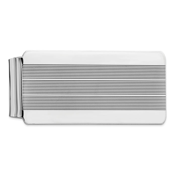 Occasion Gallery, Men's Accessories, 925 Sterling Silver Rhodium-plated Money Clip