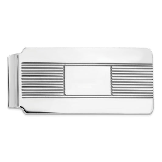 Occasion Gallery, Men's Accessories, 925 Sterling Silver Rhodium-plated Money Clip