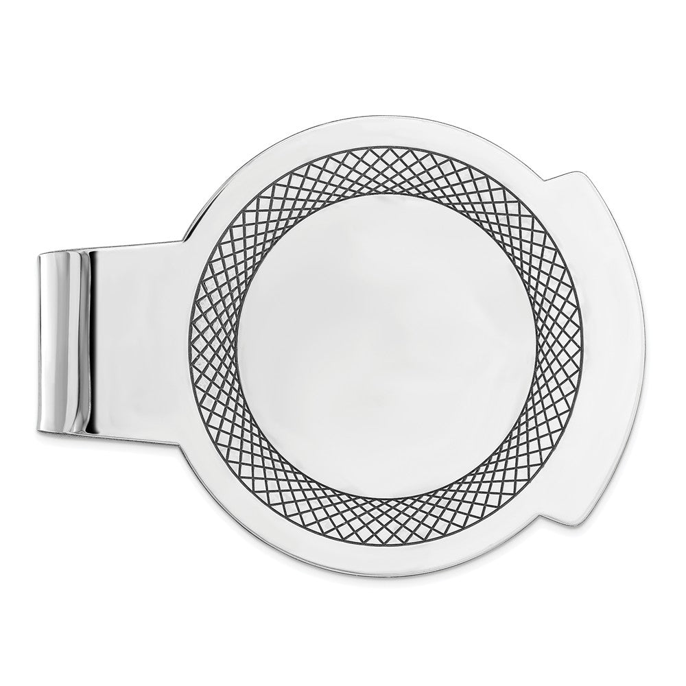 Occasion Gallery, Men's Accessories, 925 Sterling Silver Rhodium-plated Money Clip