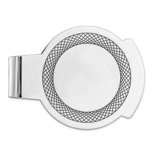 Occasion Gallery, Men's Accessories, 925 Sterling Silver Rhodium-plated Money Clip