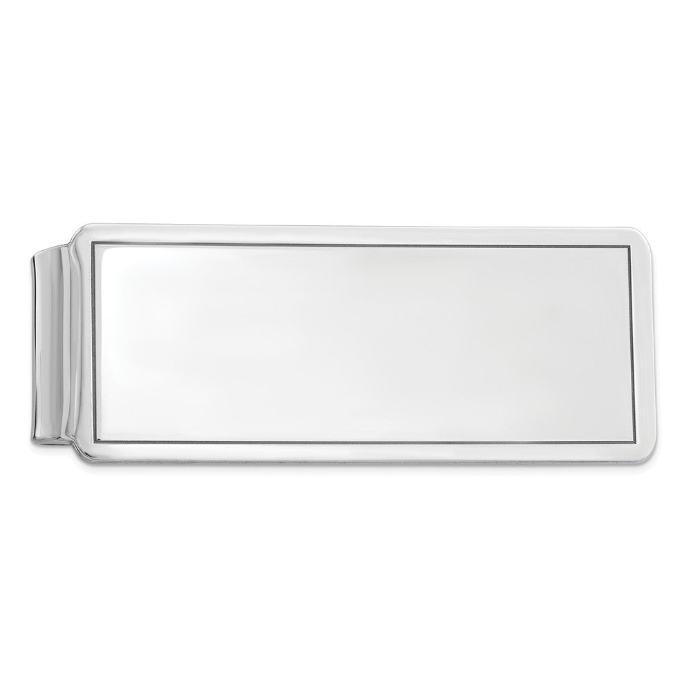 Occasion Gallery, Men's Accessories, 925 Sterling Silver Rhodium-plated Money Clip