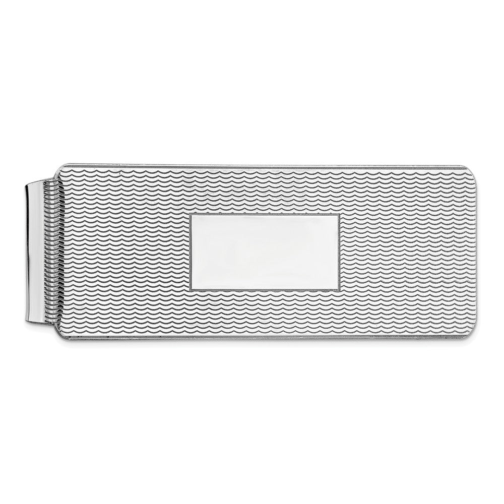 Occasion Gallery, Men's Accessories, 925 Sterling Silver Rhodium-plated Money Clip