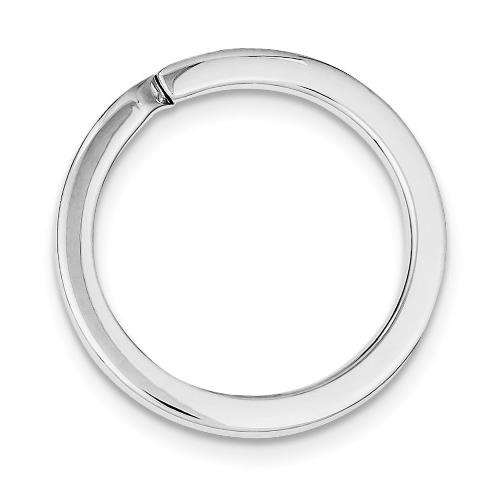 Occasion Gallery 925 Sterling Silver Rhodium-plated Medium Key Ring