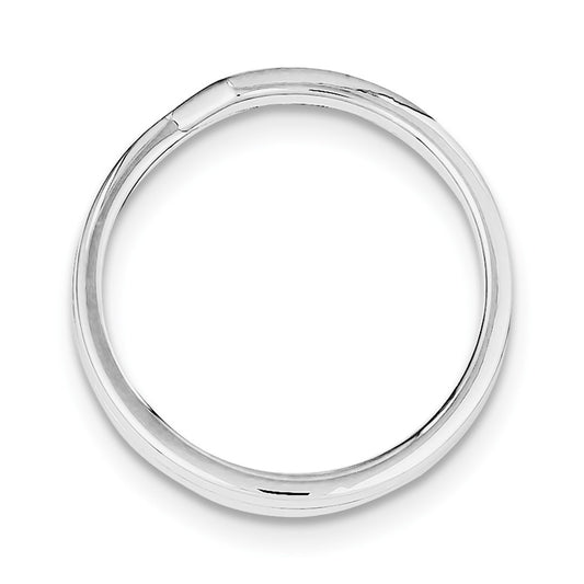 Occasion Gallery 925 Sterling Silver Rhodium-plated Small Key Ring