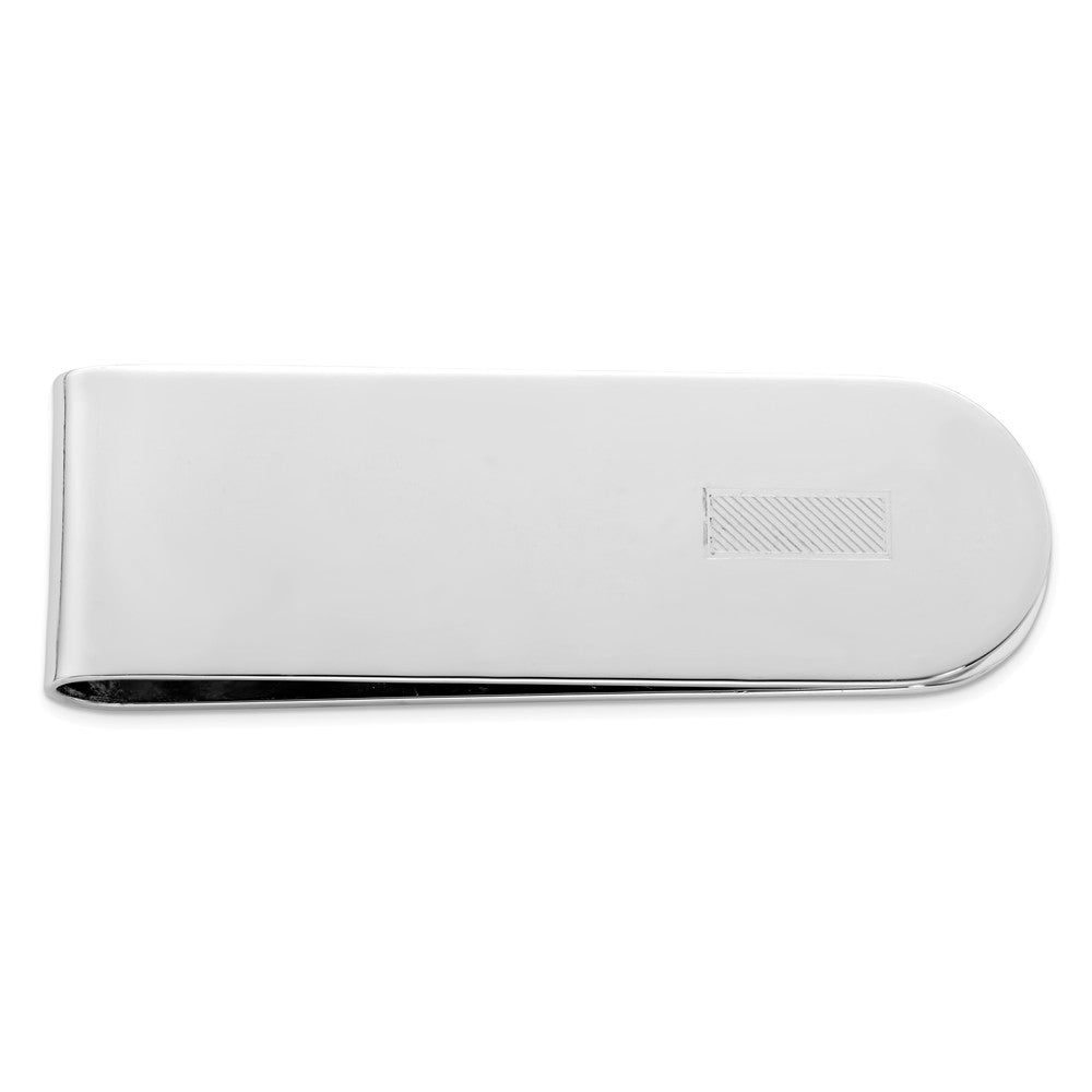 Occasion Gallery, Men's Accessories, 925 Sterling Silver Rhodium Plated Money Clip