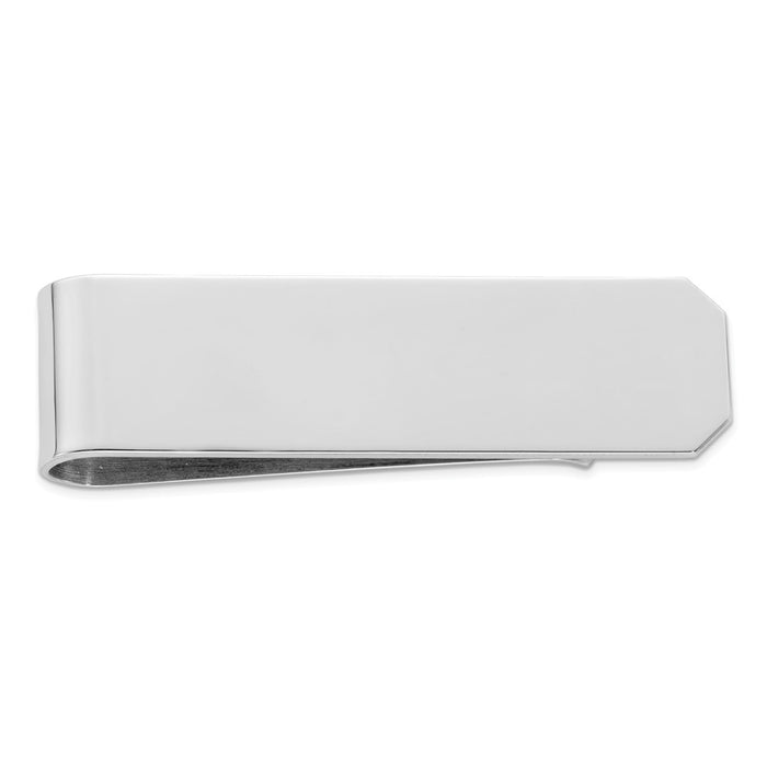Occasion Gallery, Men's Accessories, 925 Sterling Silver Rhodium Plated Money Clip