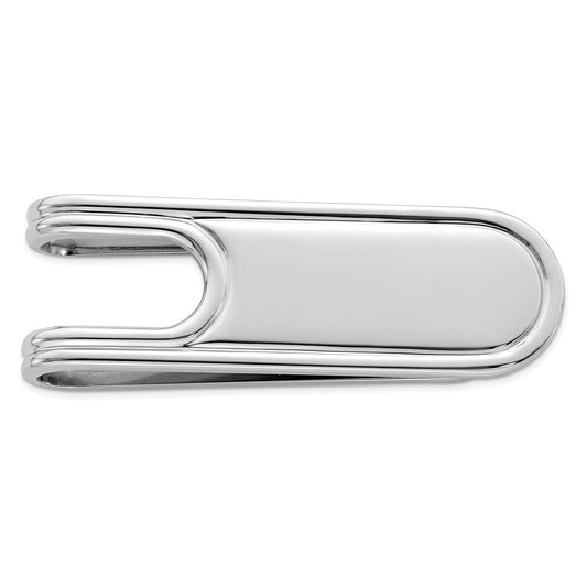 Occasion Gallery, Men's Accessories, 925 Sterling Silver Rhodium-plated Money Clip