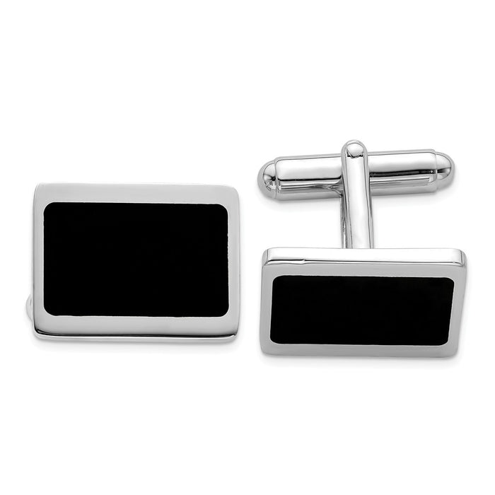 Occasion Gallery, Men's Accessories, 925 Sterling Silver Rhodium Plated Cuff Links