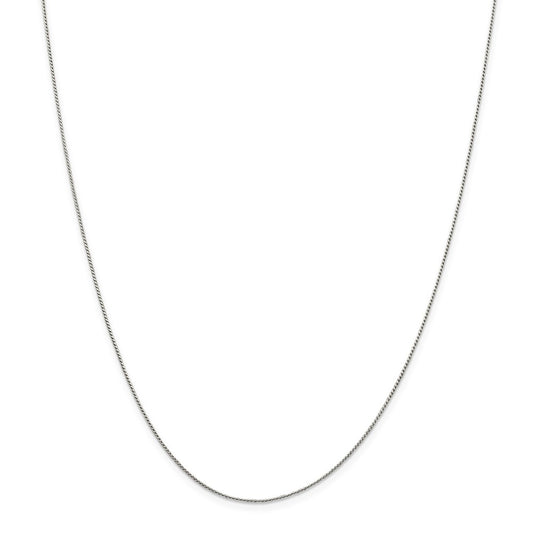 Million Charms 925 Sterling Silver 0.95mm Round Franco Chain, Chain Length: 20 inches