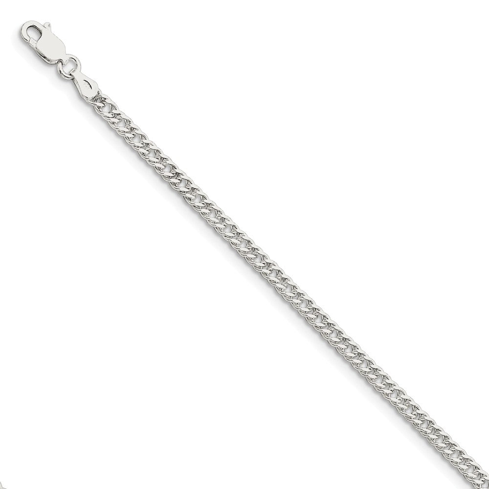 Million Charms 925 Sterling Silver 3.3mm Rambo Chain, Chain Length: 7 inches