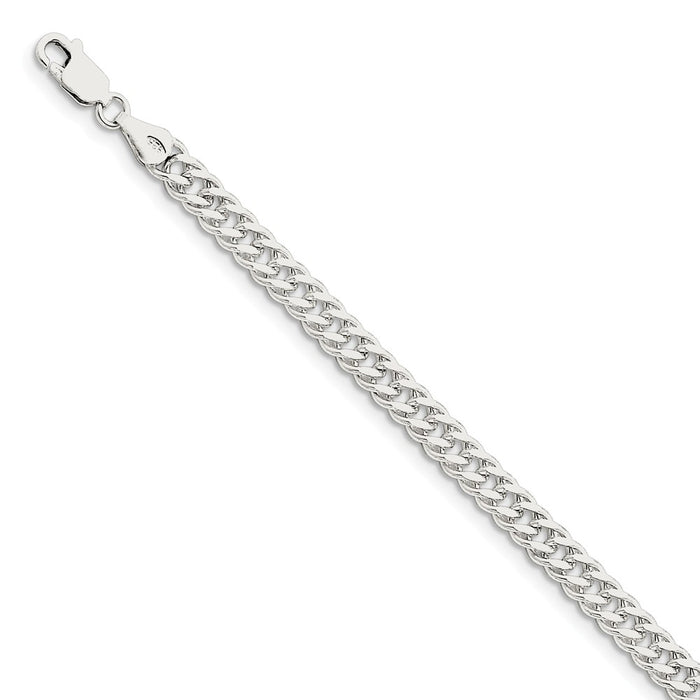 Million Charms 925 Sterling Silver 5.5mm Rambo Chain, Chain Length: 8 inches