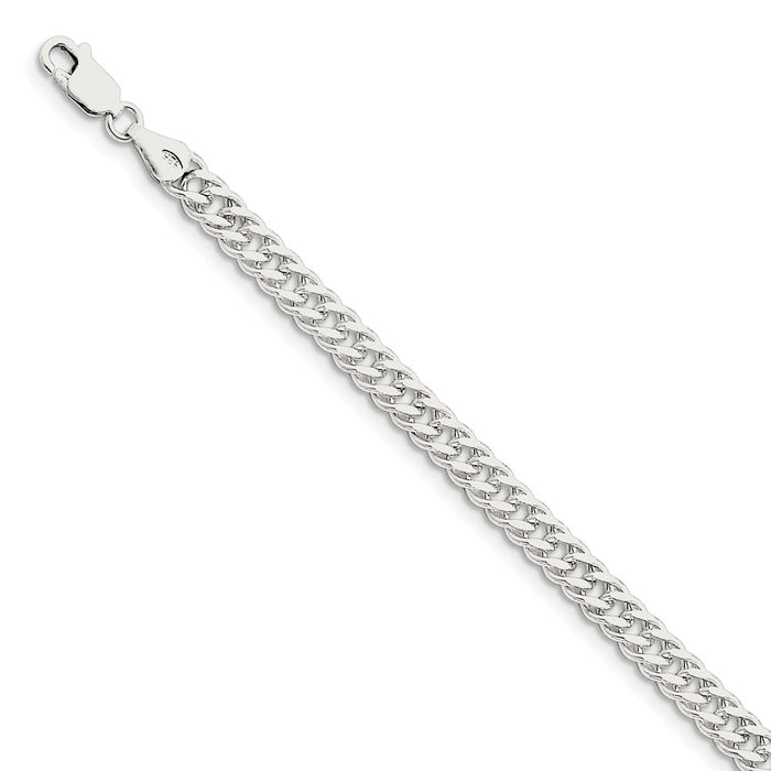 Million Charms 925 Sterling Silver 5.5mm Rambo Chain, Chain Length: 7 inches
