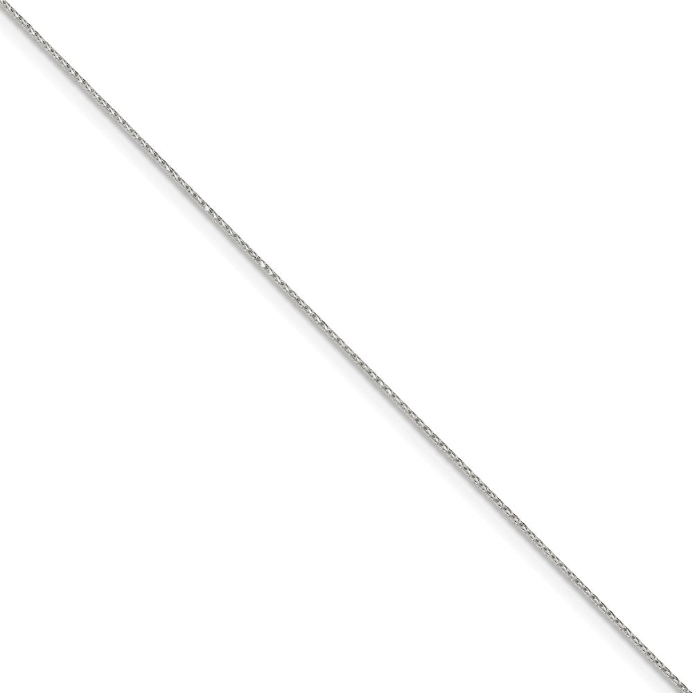Million Charms 925 Sterling Silver .85mm Diamond-cut Round Spiga Bracelet, Chain Length: 8 inches
