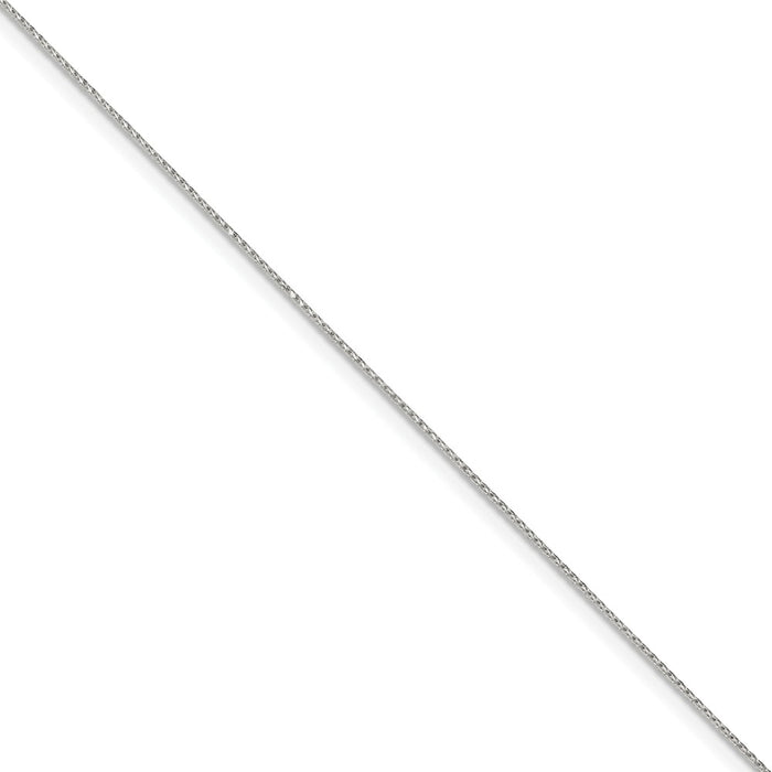 Million Charms 925 Sterling Silver .85mm Diamond-cut Round Spiga Bracelet, Chain Length: 8 inches