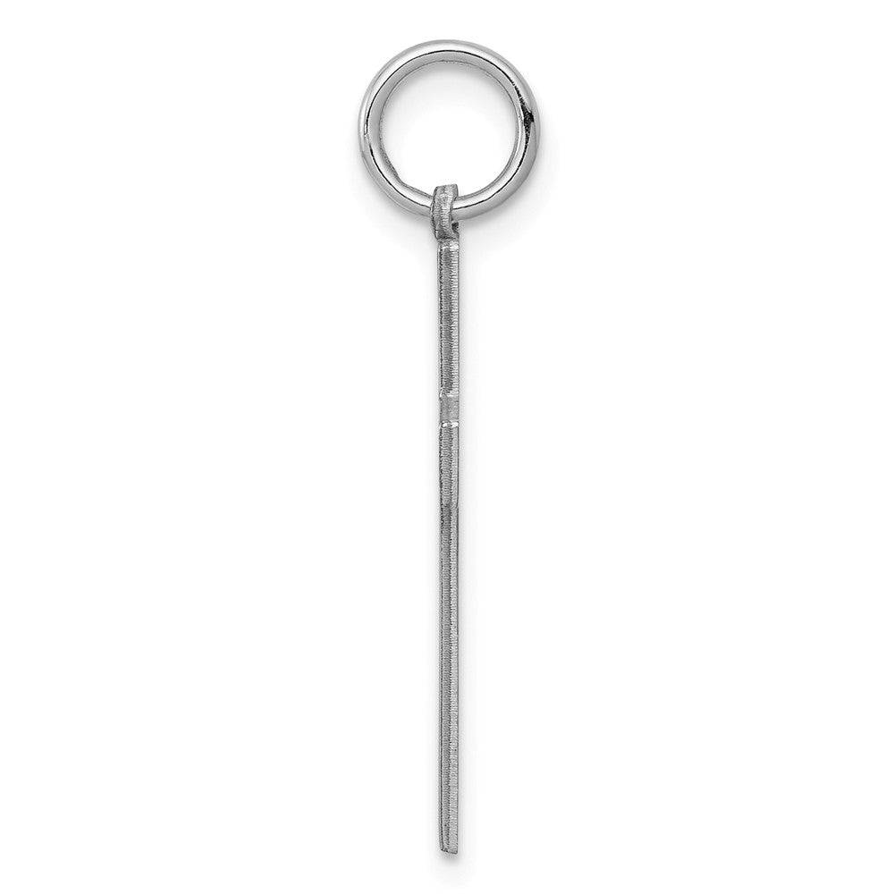 Million Charms 925 Sterling Silver Rhodium-Plated Laser Designed Relgious Cross Pendant