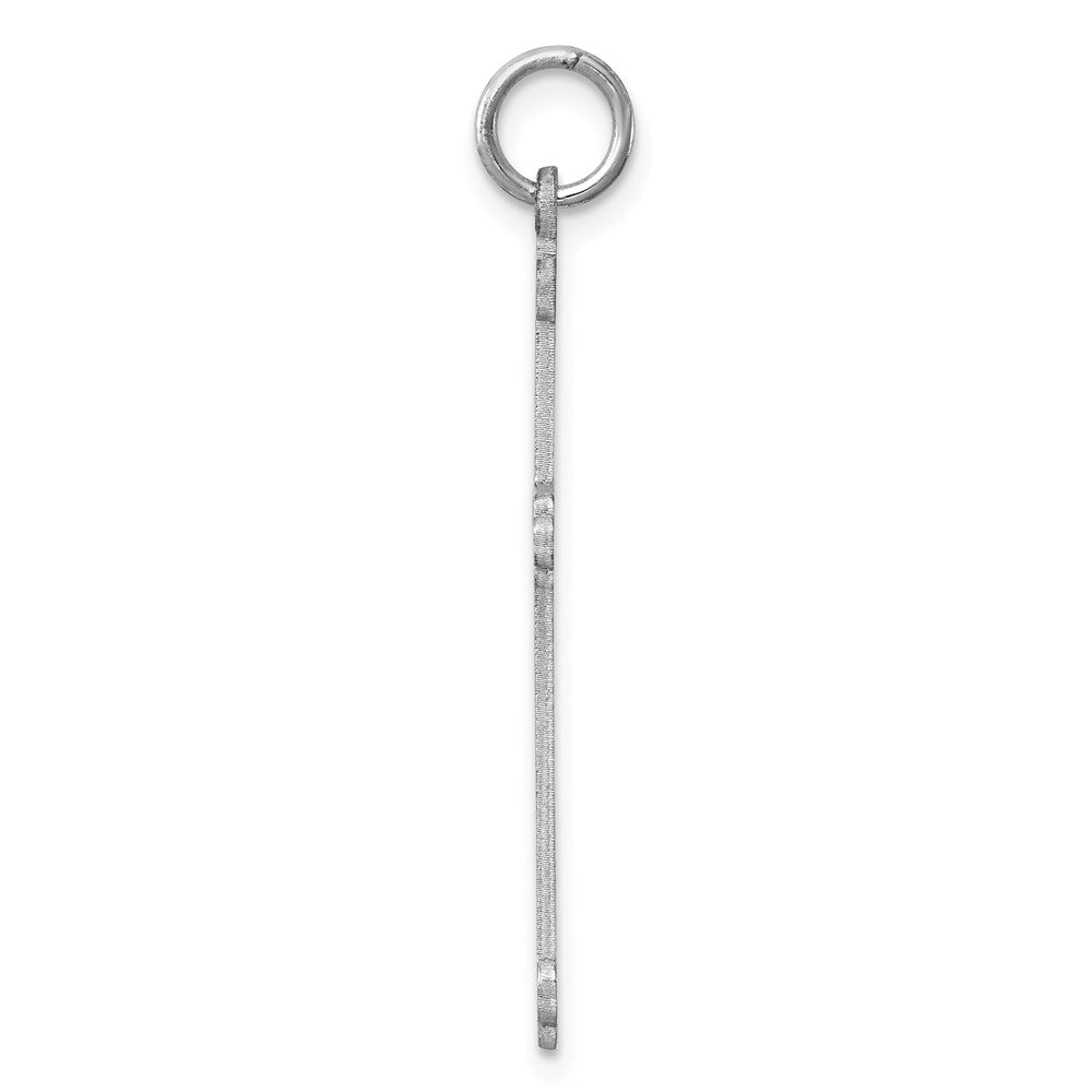 Million Charms 925 Sterling Silver Rh-Plt Laser Designed Cro925 Sterling Silver Rh-Plt Charm