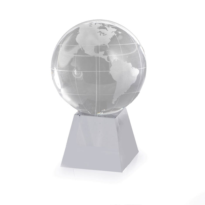 Occasion Gallery Clear Color 3" Acetate Etched Glass Globe with Base. 3 L x 3 W x 4 H in.