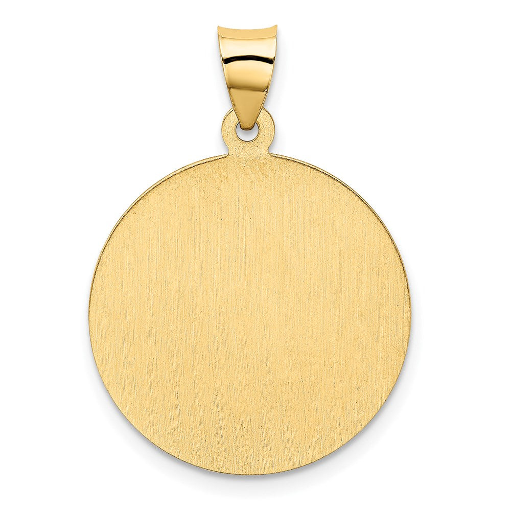 Million Charms 14K Yellow Gold Themed Religious Saint Christopher Medal Pendant