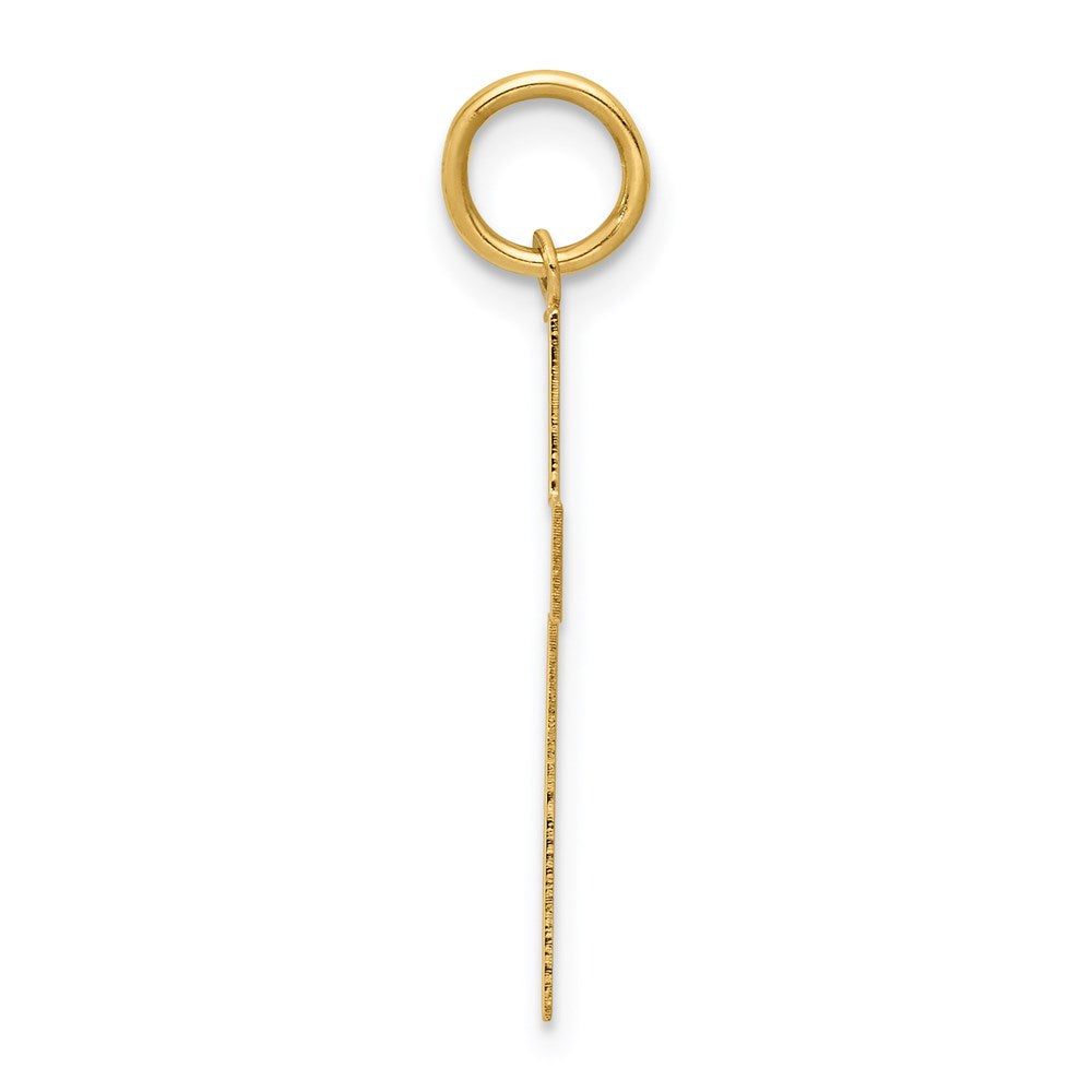 Million Charms 14K Yellow Gold Themed Polished Relgious Cross Pendant