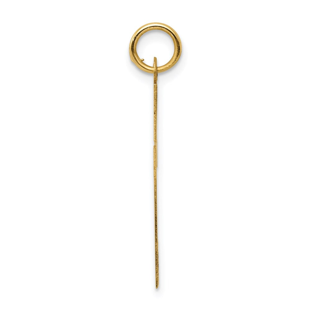 Million Charms 14K Yellow Gold Themed Polished Relgious Cross Pendant