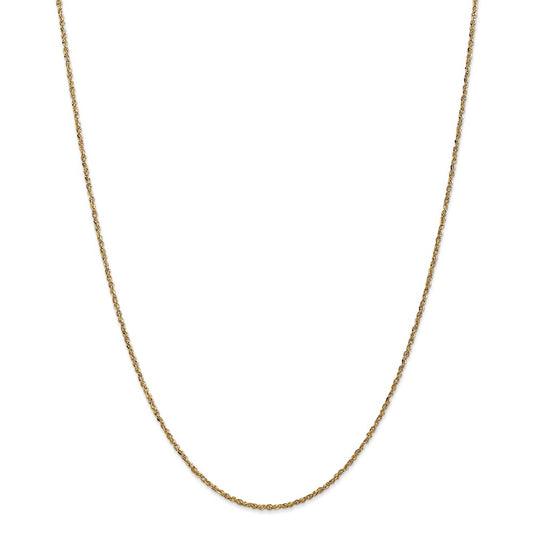Million Charms 14k Yellow Gold, Necklace Chain, 1.7mm Ropa, Chain Length: 24 inches