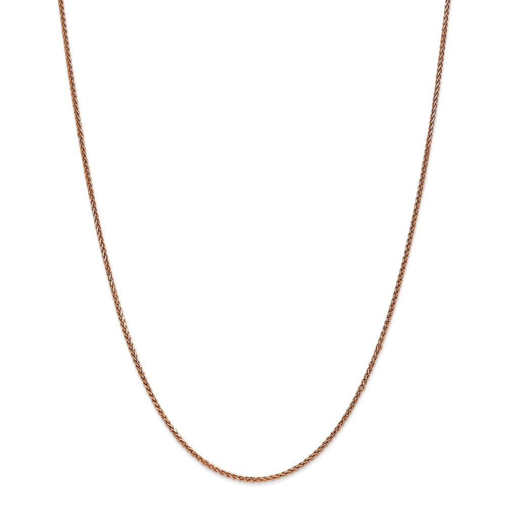 Million Charms 14k Rose Gold, Necklace Chain, 1.40mm Spiga Chain, Chain Length: 30 inches