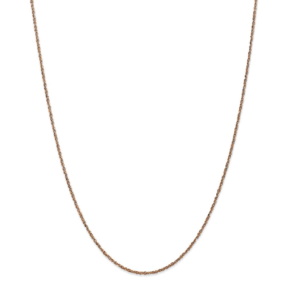 Million Charms 14K Rose Gold, Necklace Chain, 1.7mm Ropa Chain, Chain Length: 16 inches