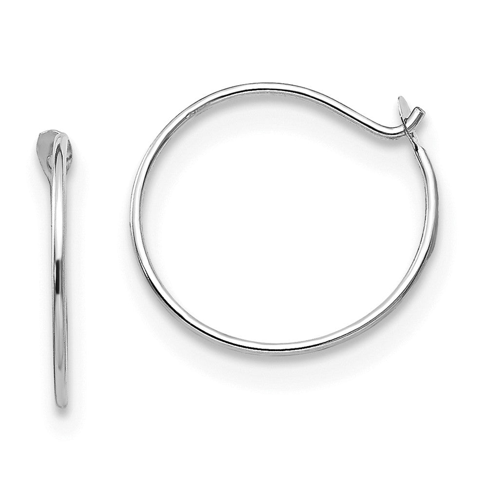 14k White Gold Madi K Sm. Endless Hoop Earrings, 9mm x 9mm