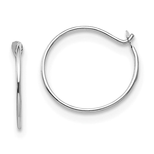 14k White Gold Madi K Sm. Endless Hoop Earrings, 9mm x 9mm