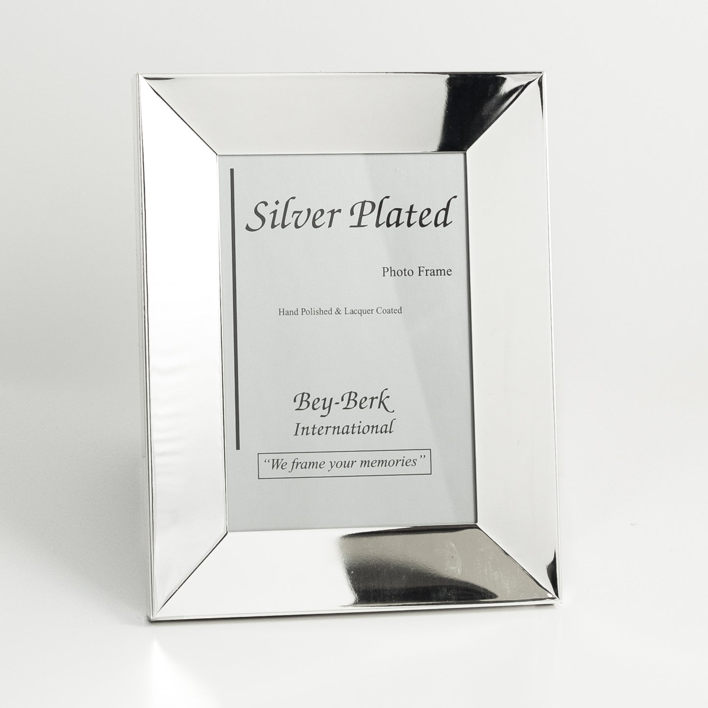 Occasion Gallery Silver Color Silver Plated 8"x10" Picture Frame with Easel Back. 10.25 L x 0.75 W x 12.25 H in.
