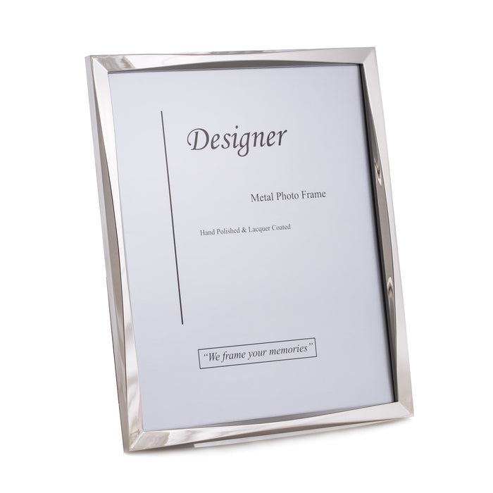 Occasion Gallery Silver Color Silver Tone 5"x7" Picture Frame with Easel Back. 5.5 L x 0.75 W x 7.25 H in.