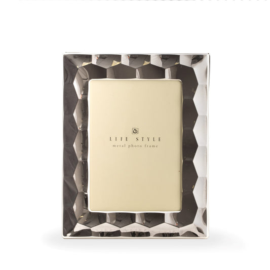 Occasion Gallery Silver Color Silver Plated 5"x7" Picture Frame with Easel Back. 7.5 L x 0.25 W x 9.5 H in.
