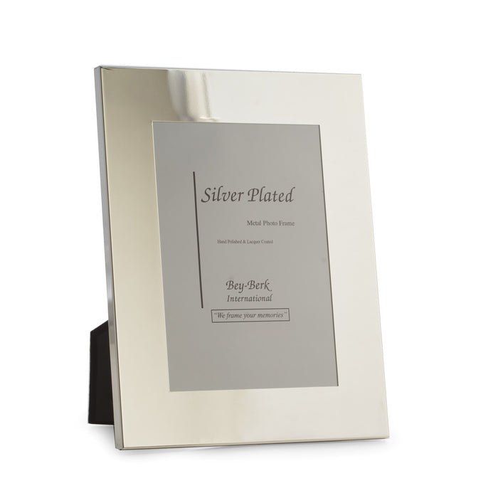 Occasion Gallery Silver Color Silver Plated 5"x7" Picture Frame with Easel Back. 7 L x 0.35 W x 9 H in.