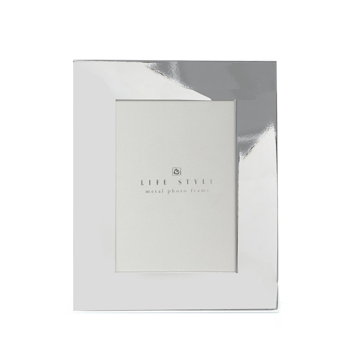 Occasion Gallery Silver Color Silver Plated 8"x10" Picture Frame with Easel Back. 10 L x 0.35 W x 12 H in.