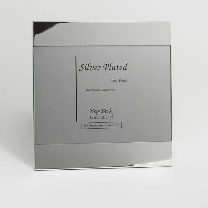 Occasion Gallery Silver Color Silver Plated 4"x6" Picture Frame with Easel Back. 6 L x 0.25 W x 6.25 H in.