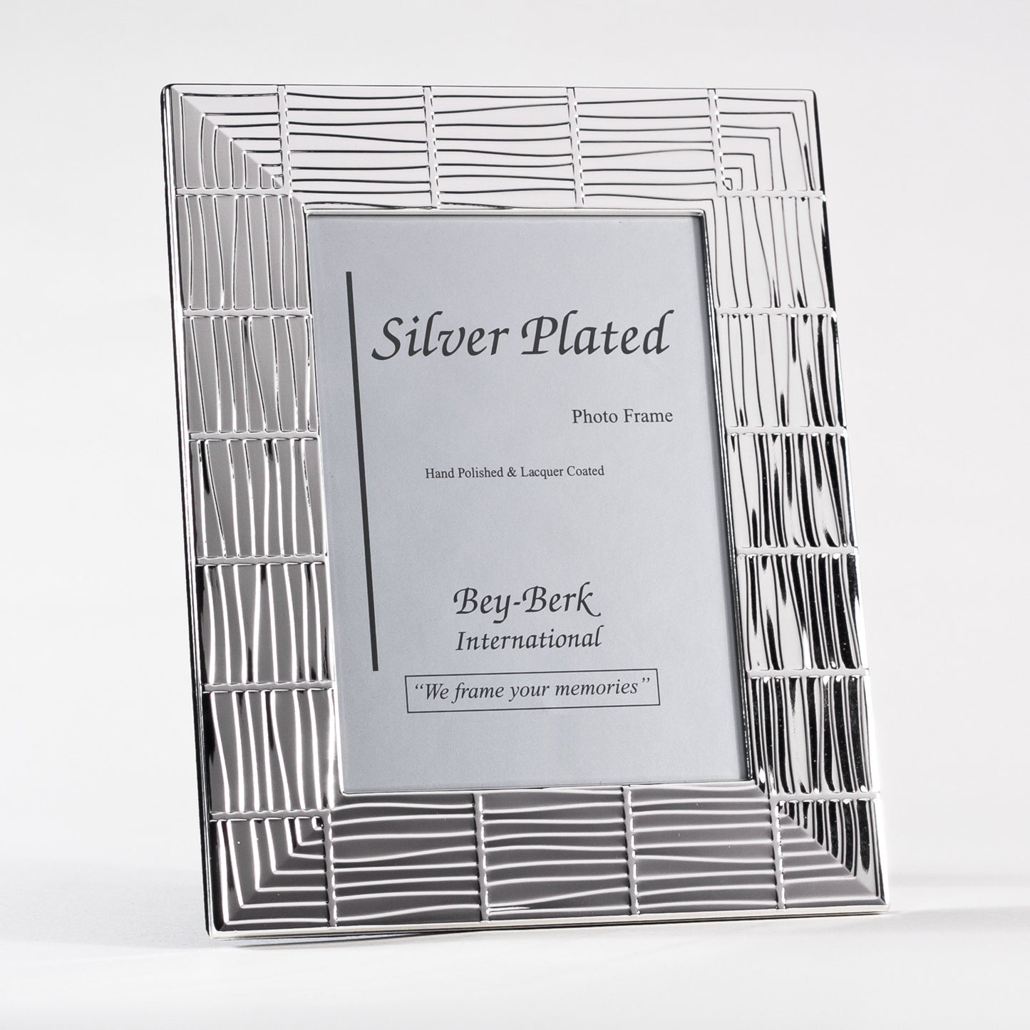 Occasion Gallery Silver Color Silver Plated 4"x6" Picture Frame with Easel Back. 7 L x 0.25 W x 9 H in.