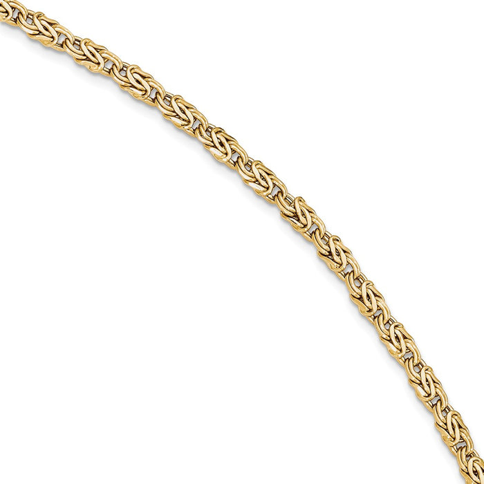 Million Charms 14k Yellow Gold Gold Polished Fancy Bracelet, Chain Length: 7.5 inches