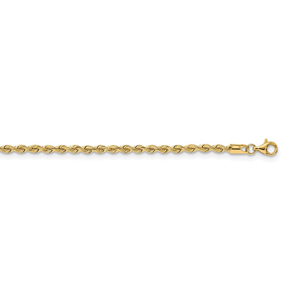 Million Charms 14k Yellow Gold, Necklace Chain, 2.65mm Silky Rope Chain, Chain Length: 20 inches