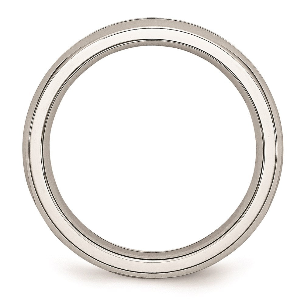 Women's Fashion Jewelry, Chisel Brand Stainless Steel 4mm April Clear CZ Ring