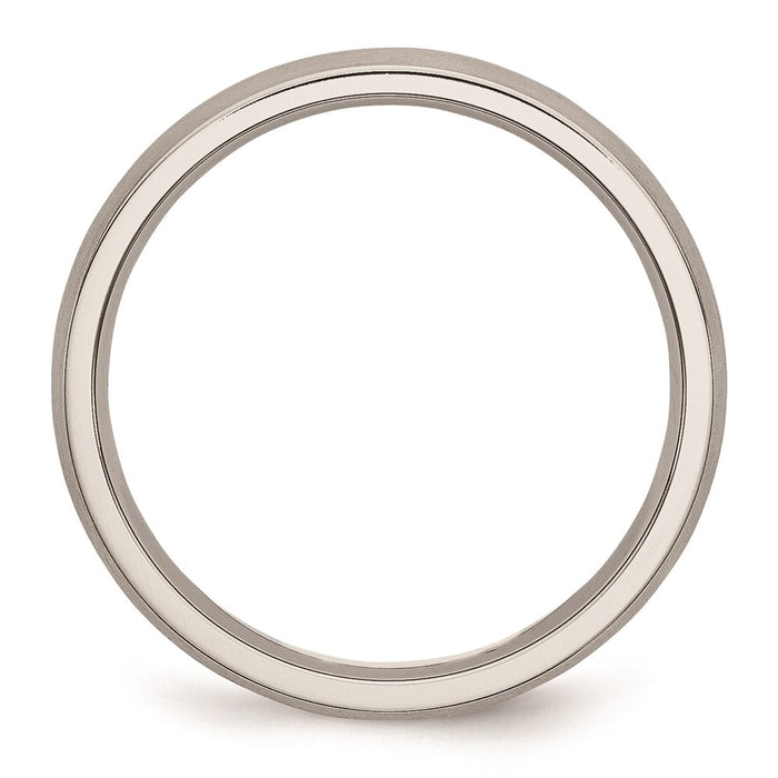 Unisex Fashion Jewelry, Chisel Brand Stainless Steel 4mm Brushed Ring Band