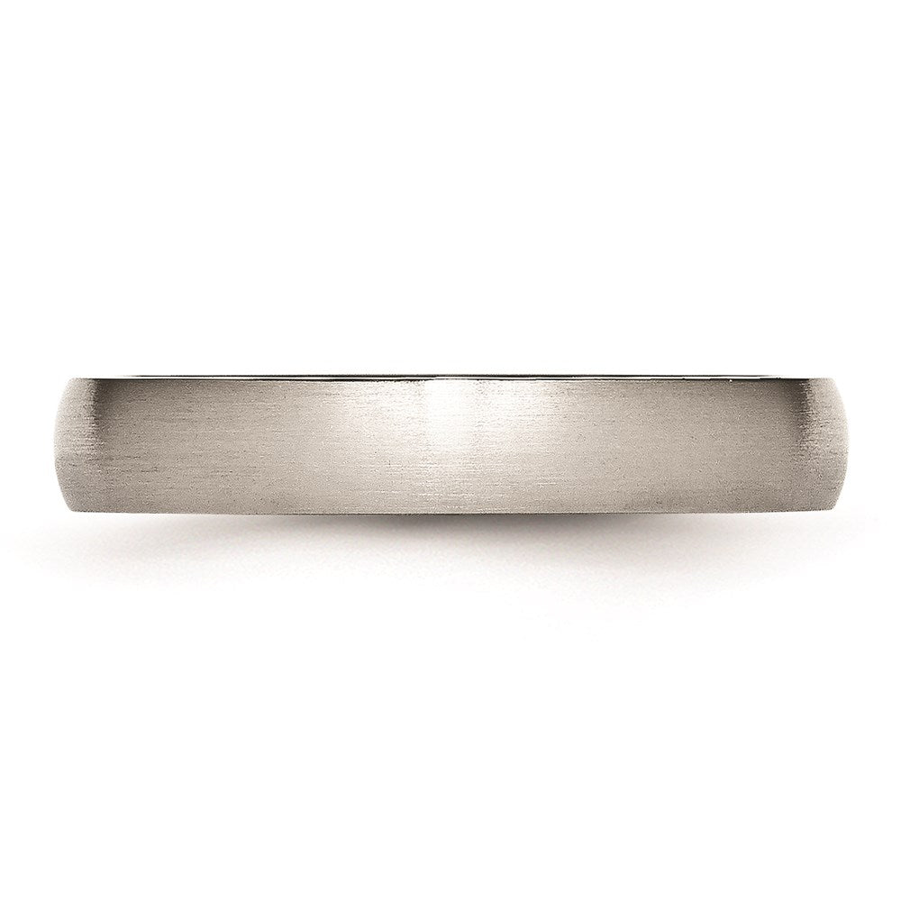 Unisex Fashion Jewelry, Chisel Brand Stainless Steel 4mm Brushed Ring Band